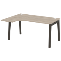 Onix Wood Стол эргономичный левый OW.SA-4 (L) Дуб Аттик/Дуб Темный/Металл Антрацит 1580*1180*750 (800/460)