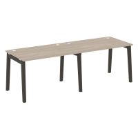 Onix Wood Рабочая станция OW.RS-2.2.8 Дуб Аттик/Дуб Темный/Металл Антрацит 2360*800*750