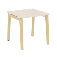 Onix Wood Стол письменный OW.SP-0.8 Денвер Светлый/Дуб Светлый/Металл Белый 780*800*750