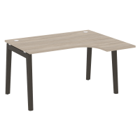 Onix Wood Стол эргономичный правый OW.SA-3 (R) Дуб Аттик/Дуб Темный/Металл Антрацит 1380*1180*750 (800/460)