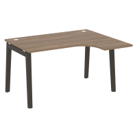 Onix Wood Стол эргономичный правый OW.SA-3 (R) Дуб Аризона/Дуб Темный/Металл Антрацит 1380*1180*750 (800/460)
