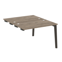 Onix Wood Стол-приставка двойной OW.D.SPR-2.7 Дуб Аттик/Дуб Темный/Металл Антрацит 1180*1475*750