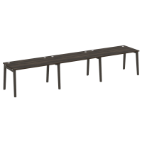 Onix Wood Рабочая станция OW.RS-3.3.8 Дуб Мали/Дуб Темный/Металл Антрацит 4140*800*750