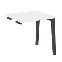 Onix Wood Стол-приставка OW.SPR-0.7 Белый Бриллиант/Дуб Темный/Металл Антрацит 780*720*750