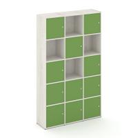 Locker plus Комплект №9 LK.K-009 Дуб Наварра/Зеленый 1188*350*1983