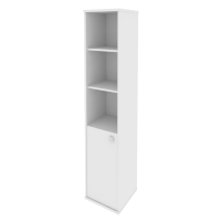 Style Шкаф высокий узкий левый Л.СУ-1.1 (L) Белый 412*410*1980