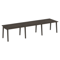 Onix Wood Стол переговорный (3 столешницы) OW.PRG-3.2 Дуб Мали/Дуб Темный/Металл Антрацит 3540*980*750