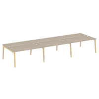 Onix Wood Рабочая станция OW.D.RS-6.4.7 Дуб Аттик/Дуб Светлый/Металл Белый 4740*1475*750
