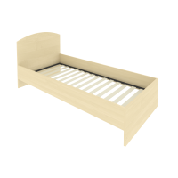 Light Кровать с ортопедическим основанием и изголовьем С-КИ-90 Клен 950*2050*900