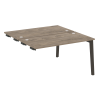 Onix Wood Стол-приставка двойной OW.D.SPR-3.7 Дуб Аттик/Дуб Темный/Металл Антрацит 1380*1475*750