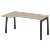 Onix Wood Стол эргономичный левый OW.SA-1 (L) Дуб Аттик/Дуб Темный/Металл Антрацит 1580*980*750 (720/460)