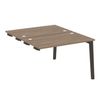 Onix Wood Стол-приставка двойной OW.D.SPR-2.7 Дуб Аризона/Дуб Темный/Металл Антрацит 1180*1475*750