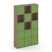 Locker plus Комплект №9 LK.K-009 Дуб Аризона/Зеленый 1188*350*1983