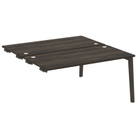 Onix Wood Стол-приставка двойной OW.D.SPR-4.8 Дуб Мали/Дуб Темный/Металл Антрацит 1580*1635*750