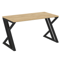 Loft Стол рабочий VR.L-SRZ-3.7 Тиквуд Светлый/Металл Черный 1380*720*750