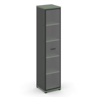 Concept Шкаф 1 узкая секция, 5 ниш CN.STU.E-518 RPB A Кобо/Антрацит/Металл Антрацит/Прозрачный 420*420*1922