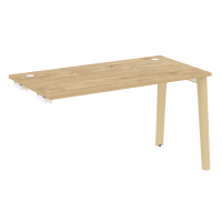 Onix Wood Стол-приставка OW.SPR-3.7 Тиквуд Светлый/Дуб Светлый/Металл Белый 1380*720*750