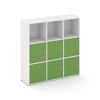 Locker plus Комплект №3 LK.K-003 Белый/Зеленый 1188*350*1203