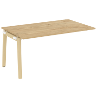 Onix Wood Прох. наб. эл. переговорного стола OW.NPRG-4 Тиквуд Светлый/Дуб Светлый/Металл Белый 1580*980*750