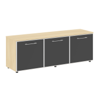 Yalta Тумба модульная LT.TS-3.5 black Акация Лорка/Стекло Black 1642*450*580