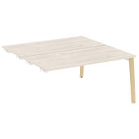 Onix Wood Стол-приставка двойной OW.D.SPR-4.8 Денвер Светлый/Дуб Светлый/Металл Белый 1580*1635*750