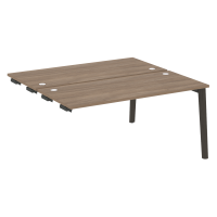 Onix Wood Стол-приставка двойной OW.D.SPR-4.7 Дуб Аризона/Дуб Темный/Металл Антрацит 1580*1475*750