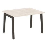 Onix Wood Стол переговорный (1 столешница) OW.PRG-1.2 Денвер Светлый/Дуб Темный/Металл Антрацит 1180*980*750