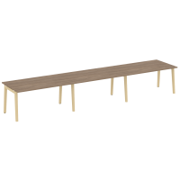 Onix Wood Стол переговорный (3 столешницы) OW.PRG-3.4 Дуб Аризона/Дуб Светлый/Металл Белый 4740*980*750