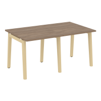 Onix Wood Стол переговорный (2 столешницы) OW.PRG-2.0 Дуб Аризона/Дуб Светлый/Металл Белый 1560*980*750