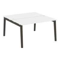 Onix Wood Рабочая станция OW.D.RS-2.3.7 Белый Бриллиант/Дуб Темный/Металл Антрацит 1380*1475*750