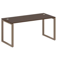 Metal System Стол письменный на О-образном м/к БО.СП-4 Венге Цаво/Металл Мокко 1600*720*750