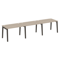 Onix Wood Рабочая станция OW.RS-3.2.8 Дуб Аттик/Дуб Темный/Металл Антрацит 3540*800*750