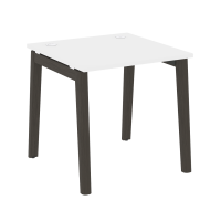 Onix Wood Стол письменный OW.SP-0.8 Белый Бриллиант/Дуб Темный/Металл Антрацит 780*800*750