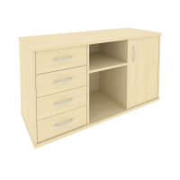 Riva Тумба под оргтехнику с фолдингом А.МТ-2F Клен 1192*450*667