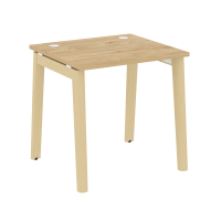 Onix Wood Стол письменный OW.SP-0.7 Тиквуд Светлый/Дуб Светлый/Металл Белый 780*720*750