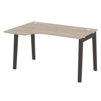 Onix Wood Стол эргономичный левый OW.SA-2 (L) Дуб Аттик/Дуб Темный/Металл Антрацит 1380*980*750 (720/460)