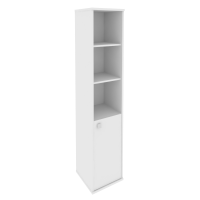 Style Шкаф высокий узкий правый Л.СУ-1.1 (R) Белый 412*410*1980