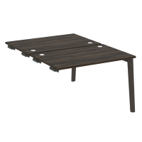 Onix Wood Стол-приставка двойной OW.D.SPR-2.8 Дуб Мали/Дуб Темный/Металл Антрацит 1180*1635*750