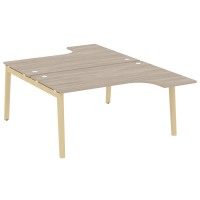 Onix Wood Рабочая станция OW.D.SA-4 Дуб Аттик/Дуб Светлый/Металл Белый 1580*2395*750 (1635/460)