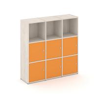 Locker plus Комплект №3 LK.K-003 Денвер Светлый/Оранжевый 1188*350*1203