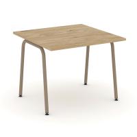 Estetica Стол переговорный ES.PRG-1.1-K Тиквуд Светлый/Металл Латте 980*980*750