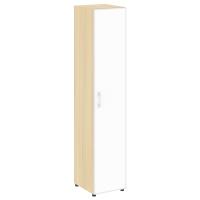 Yalta Шкаф узкий LT.SU-1.10 R (R) white Акация Лорка/Стекло White 400*450*1987