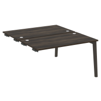 Onix Wood Стол-приставка двойной OW.D.SPR-3.8 Дуб Мали/Дуб Темный/Металл Антрацит 1380*1635*750