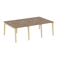 Onix Wood Рабочая станция OW.D.RS-6.0.7 Дуб Аризона/Дуб Светлый/Металл Белый 2340*1475*750