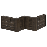 Onix Ресепшн O.R-K-35 Дуб Мали 3139*3139*1187