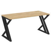 Loft Стол рабочий VR.L-SRZ-4.7 Тиквуд Светлый/Металл Черный 1580*720*750