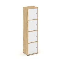 Locker plus Комплект №4 LK.K-004 Тиквуд Светлый/Белый 408*350*1593
