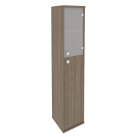 Style Шкаф высокий узкий правый Л.СУ-1.7 (R) Вяз Благородный 412*410*1980