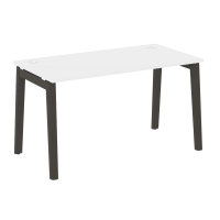 Onix Wood Стол письменный OW.SP-3.7 Белый Бриллиант/Дуб Темный/Металл Антрацит 1380*720*750