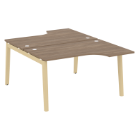Onix Wood Рабочая станция OW.D.SA-2 Дуб Аризона/Дуб Светлый/Металл Белый 1380*1995*750 (1475/460)